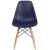 Flash Furniture FH-130-DPP-NY-GG Elon Series Navy Plastic Chair with Wooden Legs addl-9