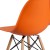 Flash Furniture FH-130-DPP-OR-GG Elon Series Orange Plastic Chair with Wooden Legs addl-9