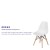 Flash Furniture FH-130-DPP-WH-GG Elon Series White Plastic Chair with Wooden Legs addl-3