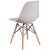 Flash Furniture FH-130-DPP-WH-GG Elon Series White Plastic Chair with Wooden Legs addl-6