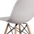 Flash Furniture FH-130-DPP-WH-GG Elon Series White Plastic Chair with Wooden Legs addl-7