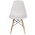 Flash Furniture FH-130-DPP-WH-GG Elon Series White Plastic Chair with Wooden Legs addl-9
