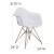Flash Furniture FH-132-CPC1-GG Alonza Series Transparent Side Chair with Gold Base addl-5