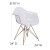 Flash Furniture FH-132-CPC1-GG Alonza Series Transparent Side Chair with Gold Base addl-5