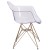 Flash Furniture FH-132-CPC1-GG Alonza Series Transparent Side Chair with Gold Base addl-8