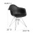 Flash Furniture FH-132-CPP1-BK-GG Alonza Series Black Plastic Chair with Chrome Base addl-5