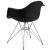 Flash Furniture FH-132-CPP1-BK-GG Alonza Series Black Plastic Chair with Chrome Base addl-6