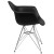 Flash Furniture FH-132-CPP1-BK-GG Alonza Series Black Plastic Chair with Chrome Base addl-8
