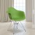 Flash Furniture FH-132-CPP1-GN-GG Alonza Series Green Plastic Chair with Chrome Base addl-1