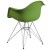 Flash Furniture FH-132-CPP1-GN-GG Alonza Series Green Plastic Chair with Chrome Base addl-3
