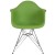 Flash Furniture FH-132-CPP1-GN-GG Alonza Series Green Plastic Chair with Chrome Base addl-5