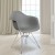 Flash Furniture FH-132-CPP1-GY-GG Alonza Series Moss Gray Plastic Chair with Chrome Base addl-1