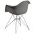 Flash Furniture FH-132-CPP1-GY-GG Alonza Series Moss Gray Plastic Chair with Chrome Base addl-5
