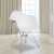 Flash Furniture FH-132-CPP1-WH-GG Alonza Series White Plastic Chair with Chrome Base addl-1