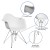 Flash Furniture FH-132-CPP1-WH-GG Alonza Series White Plastic Chair with Chrome Base addl-4