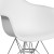 Flash Furniture FH-132-CPP1-WH-GG Alonza Series White Plastic Chair with Chrome Base addl-7