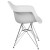 Flash Furniture FH-132-CPP1-WH-GG Alonza Series White Plastic Chair with Chrome Base addl-8