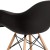 Flash Furniture FH-132-DPP-BK-GG Alonza Series Black Plastic Chair with Wooden Legs addl-10