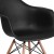 Flash Furniture FH-132-DPP-BK-GG Alonza Series Black Plastic Chair with Wooden Legs addl-7