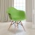 Flash Furniture FH-132-DPP-GN-GG Alonza Series Green Plastic Chair with Wooden Legs addl-1