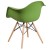 Flash Furniture FH-132-DPP-GN-GG Alonza Series Green Plastic Chair with Wooden Legs addl-4