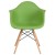 Flash Furniture FH-132-DPP-GN-GG Alonza Series Green Plastic Chair with Wooden Legs addl-6
