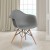 Flash Furniture FH-132-DPP-GY-GG Alonza Series Moss Gray Plastic Chair with Wooden Legs addl-1