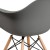 Flash Furniture FH-132-DPP-GY-GG Alonza Series Moss Gray Plastic Chair with Wooden Legs addl-7