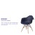 Flash Furniture FH-132-DPP-NY-GG Alonza Series Navy Plastic Chair with Wooden Legs addl-3