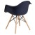 Flash Furniture FH-132-DPP-NY-GG Alonza Series Navy Plastic Chair with Wooden Legs addl-6