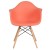 Flash Furniture FH-132-DPP-PE-GG Alonza Series Peach Plastic Chair with Wooden Legs addl-9