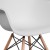 Flash Furniture FH-132-DPP-WH-GG Alonza Series White Plastic Chair with Wooden Legs addl-10