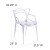 Flash Furniture FH-173-APC-GG Nesting Series Transparent Stacking Side Chair addl-5