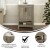 Flash Furniture FS-VEGA24-BR-GG 24" Bathroom Vanity with Sink Combo, Storage Cabinet and Open Shelf, Carrara Marble Finish Countertop, Brown/White addl-3