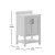 Flash Furniture FS-VEGA24-WH-GG 24" Bathroom Vanity with Sink Combo, Storage Cabinet and Open Shelf, Carrara Marble Finish Countertop, White/White addl-4