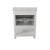 Flash Furniture FS-VEGA24-WH-GG 24" Bathroom Vanity with Sink Combo, Storage Cabinet and Open Shelf, Carrara Marble Finish Countertop, White/White addl-7