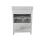 Flash Furniture FS-VEGA24-WH-GG 24" Carrara Marble Bathroom Vanity with Sink, Storage Cabinet with Open Shelf, White/White addl-7