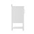 Flash Furniture FS-VEGA24-WH-GG 24" Carrara Marble Bathroom Vanity with Sink, Storage Cabinet with Open Shelf, White/White addl-9