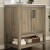 Flash Furniture FS-VEGA30-BR-GG 30" Carrara Marble Bathroom Vanity with Sink, Storage Cabinet with Open Shelf, Brown/White addl-5