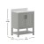 Flash Furniture FS-VEGA30-GY-GG 30" Bathroom Vanity with Sink Combo, Storage Cabinet and Open Shelf, Carrara Marble Finish Countertop, Gray/White addl-4