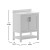 Flash Furniture FS-VEGA30-WH-GG 30" Bathroom Vanity with Sink Combo, Storage Cabinet and Open Shelf, Carrara Marble Finish Countertop, White/White addl-4