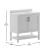 Flash Furniture FS-VEGA36-WH-GG 36" Bathroom Vanity with Sink Combo, Storage Cabinet with Doors and Open Shelf, Carrara Marble Finish Countertop, White/White addl-4