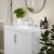 Flash Furniture FS-VEGA36-WH-GG 36" Carrara Marble Bathroom Vanity with Sink, Cabinet with Doors/Open Shelf, White/White addl-6