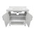 Flash Furniture FS-VEGA36-WH-GG 36" Carrara Marble Bathroom Vanity with Sink, Cabinet with Doors/Open Shelf, White/White addl-8
