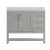 Flash Furniture FS-VEGA42-GY-GG 42" Carrara Marble Bathroom Vanity with Sink, Cabinet with Soft Close Doors, Open Shelf, Drawers, Gray/White addl-10