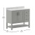 Flash Furniture FS-VEGA42-GY-GG 42" Bathroom Vanity with Sink Combo, Storage Cabinet with Soft Close Doors, Open Shelf and 3 Drawers, Carrara Marble Finish Countertop, Gray/White addl-4