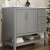 Flash Furniture FS-VEGA42-GY-GG 42" Bathroom Vanity with Sink Combo, Storage Cabinet with Soft Close Doors, Open Shelf and 3 Drawers, Carrara Marble Finish Countertop, Gray/White addl-5