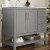 Flash Furniture FS-VEGA42-GY-GG 42" Carrara Marble Bathroom Vanity with Sink, Cabinet with Soft Close Doors, Open Shelf, Drawers, Gray/White addl-5