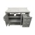 Flash Furniture FS-VEGA42-GY-GG 42" Carrara Marble Bathroom Vanity with Sink, Cabinet with Soft Close Doors, Open Shelf, Drawers, Gray/White addl-8