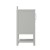 Flash Furniture FS-VEGA42-GY-GG 42" Carrara Marble Bathroom Vanity with Sink, Cabinet with Soft Close Doors, Open Shelf, Drawers, Gray/White addl-9